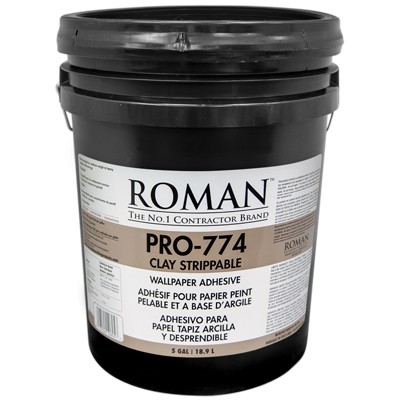 Roman Products, LLC: PRO-774 Clay Strippable Adh 18,9l - spotreba 0,22l/m2 - 10605