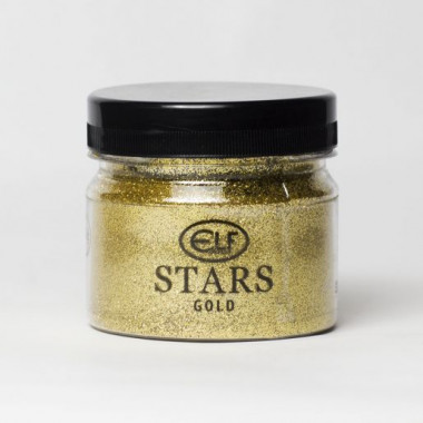 Metallic tinsels STARS Gold 100 g - ELF029/100